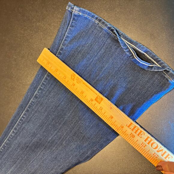 Paige Lou Lou Jeans Women’s Size 32 Dark Wash Bootcut Stretch Denim Made in USA - Picture 9 of 9